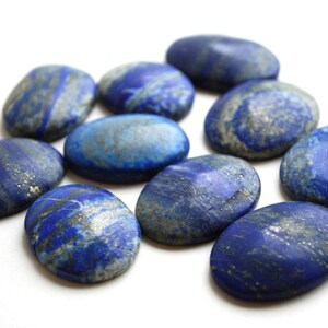 Natural Lapis Lazuli Crystal Cabachone Palm Stone Beautifully Gift Wrapped Stone of Self-Expression image 4