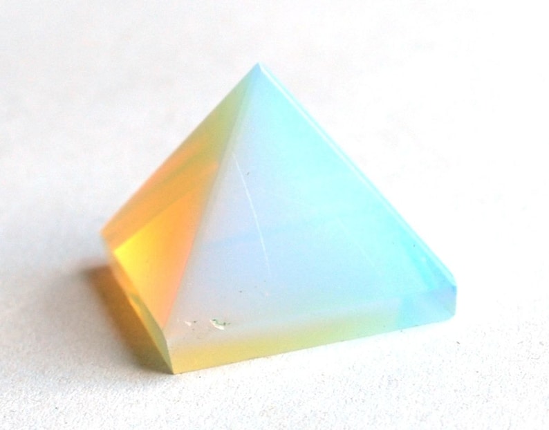 Opalite Crystal Pyramid Gemstone Opalescent Stone - Positive Stone, Teenage Girl Gift 