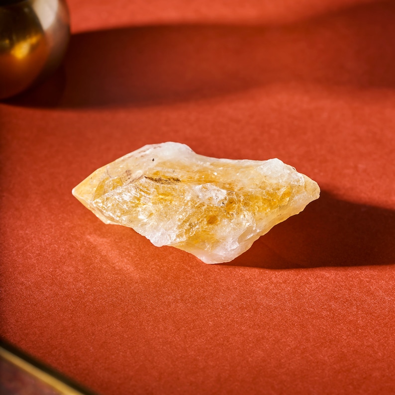 Raw Citrine Crystal Stone Chunk Piece Beautifully Gift Wrapped image 1