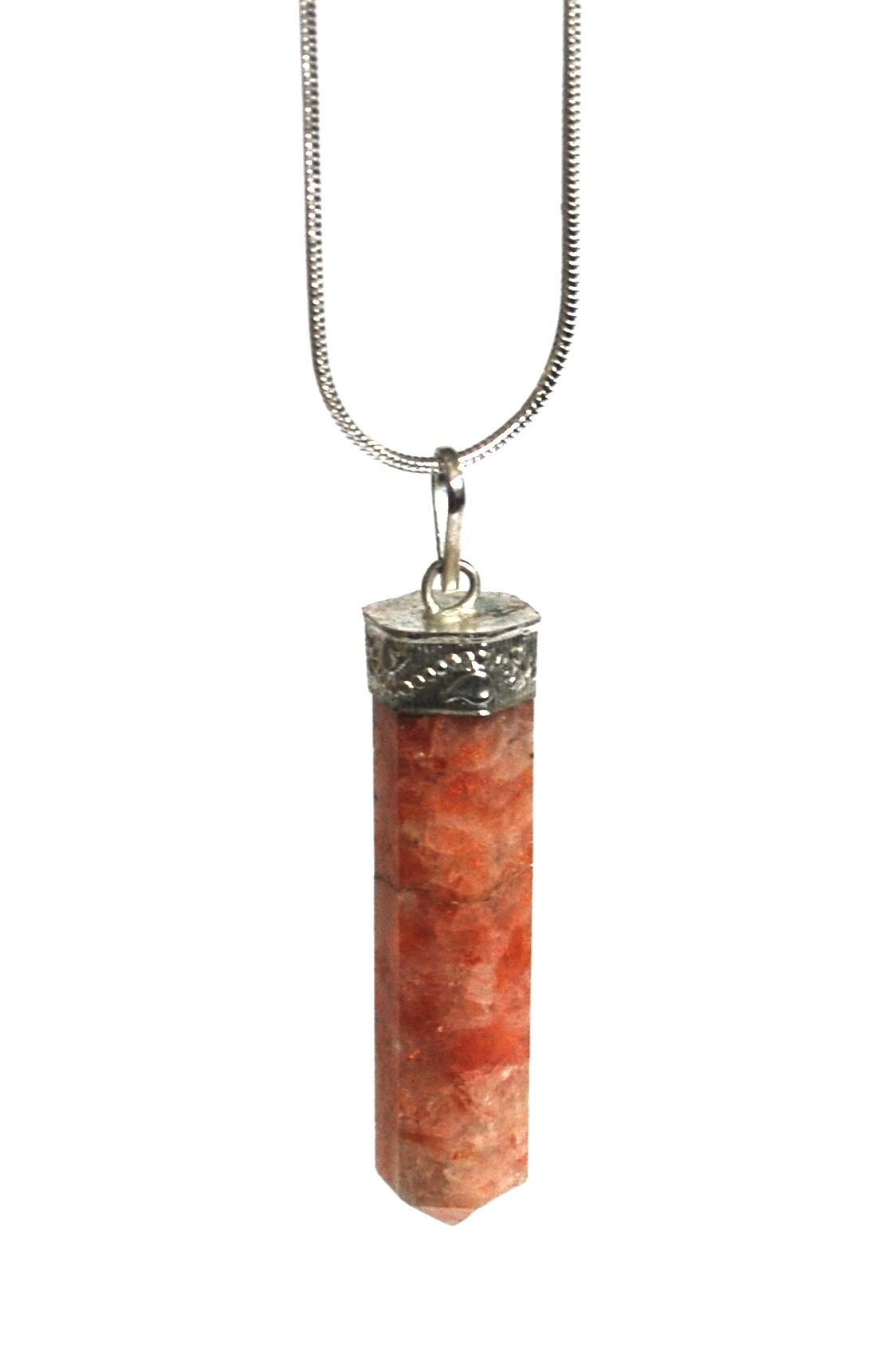 Genuine Sunstone Crystal Stone Necklace Pendant Beautifully Gift Wrapped