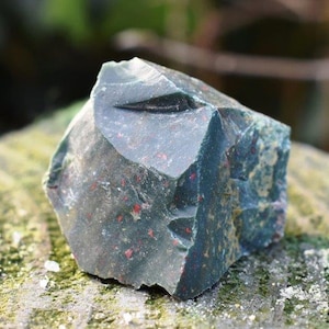 Raw Natural Bloodstone Crystal Stone Chunk Gemstone Piece (Beautifully Gift Wrapped)