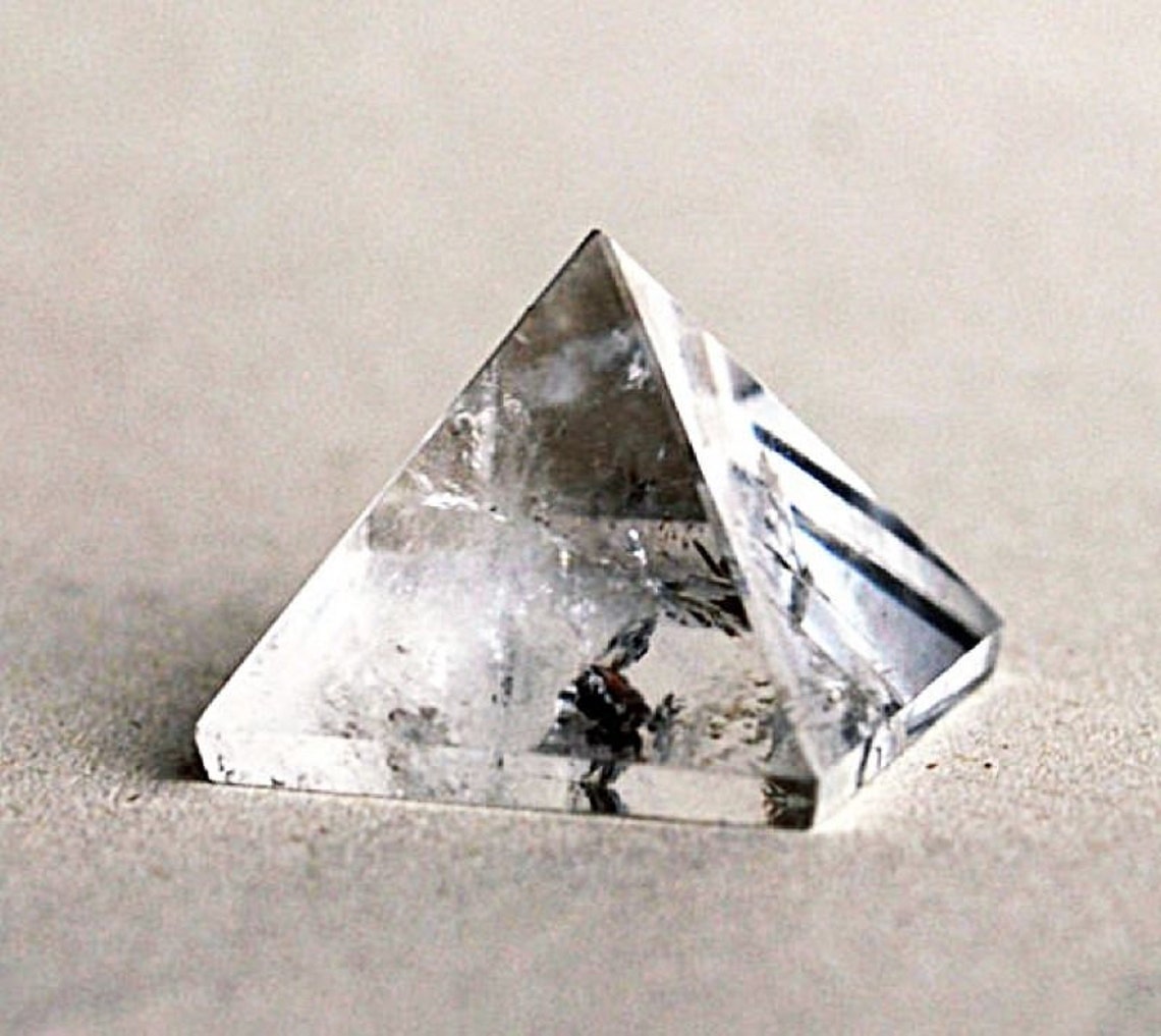 Brazilian Clear Quartz Crystal Pyramid Natural Stone Stone Etsy UK
