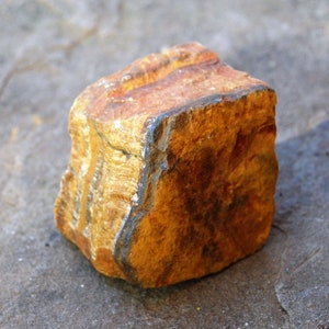 Tigers Eye Raw Unique Crystal Piece 3.5 cm (Beautifully Gift Wrapped) - Grounding Stone