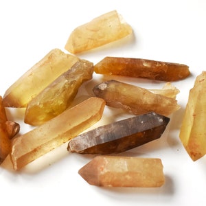 Unique Rare & Untreated Raw Citrine Crystal Stone Small Point  (Beautifully Gift Wrapped)