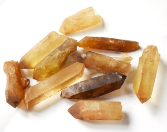 Unique Rare & Untreated Raw Citrine Crystal Stone Small Point  (Beautifully Gift Wrapped)