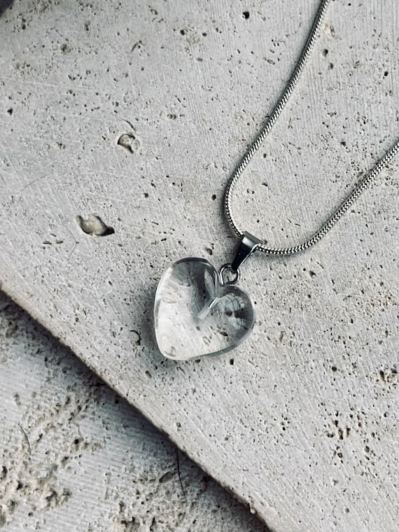 Collier Ou Pendentif Cœur En Pierre Naturelle – La Pierre FR