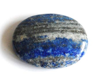 Natural Lapis Lazuli Crystal Cabachone Palm Stone (Beautifully Gift Wrapped) - Stone of Self-Expression