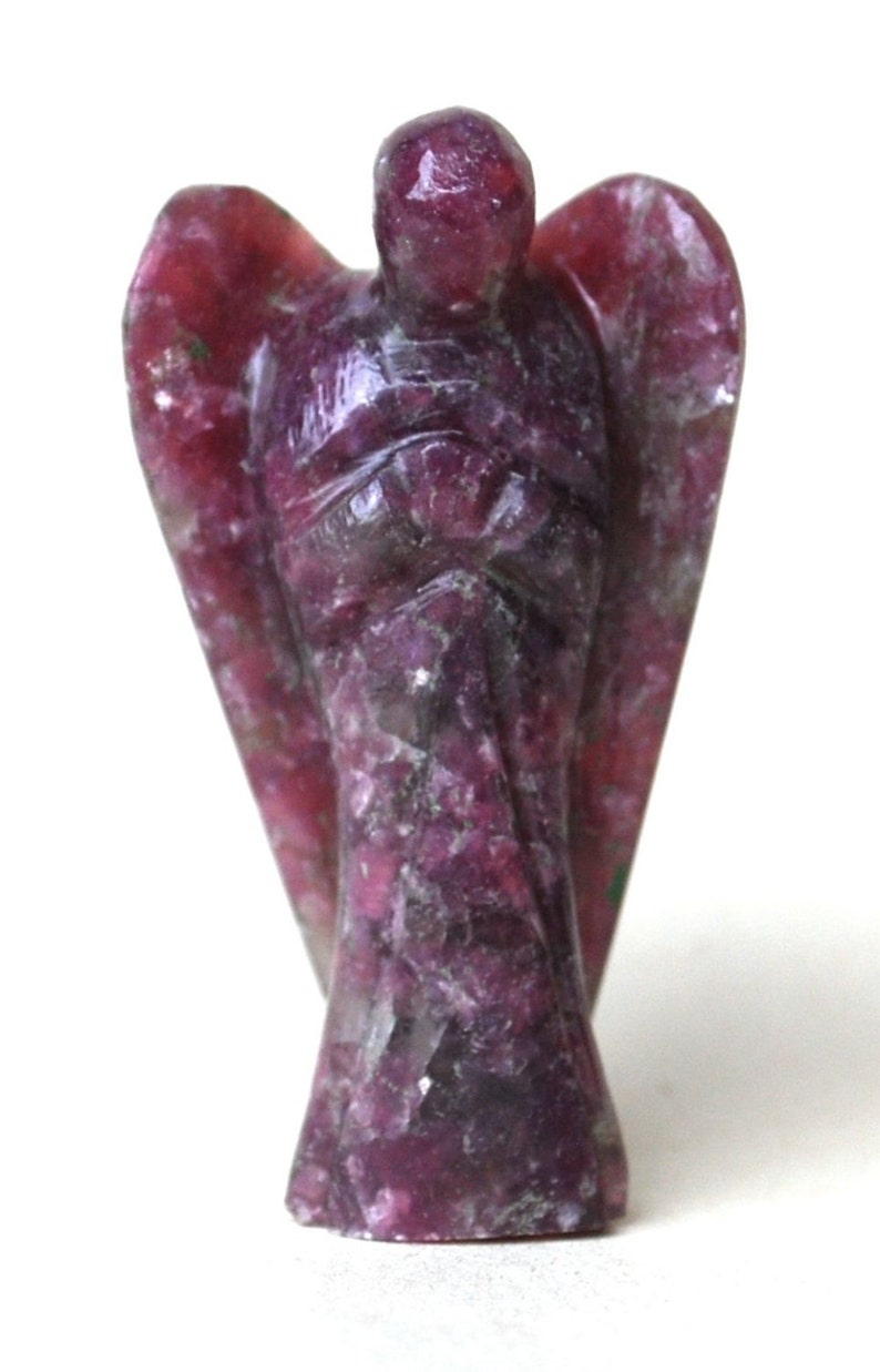 Lepidolite Crystal Guardian Angel Stone Natural Statue Carving - Etsy UK