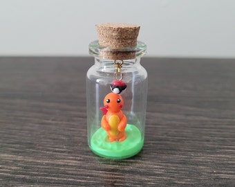 Mini charmander in a bottle