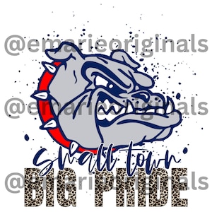 Bulldog petite ville grande fierté fichier JPEG/PNG