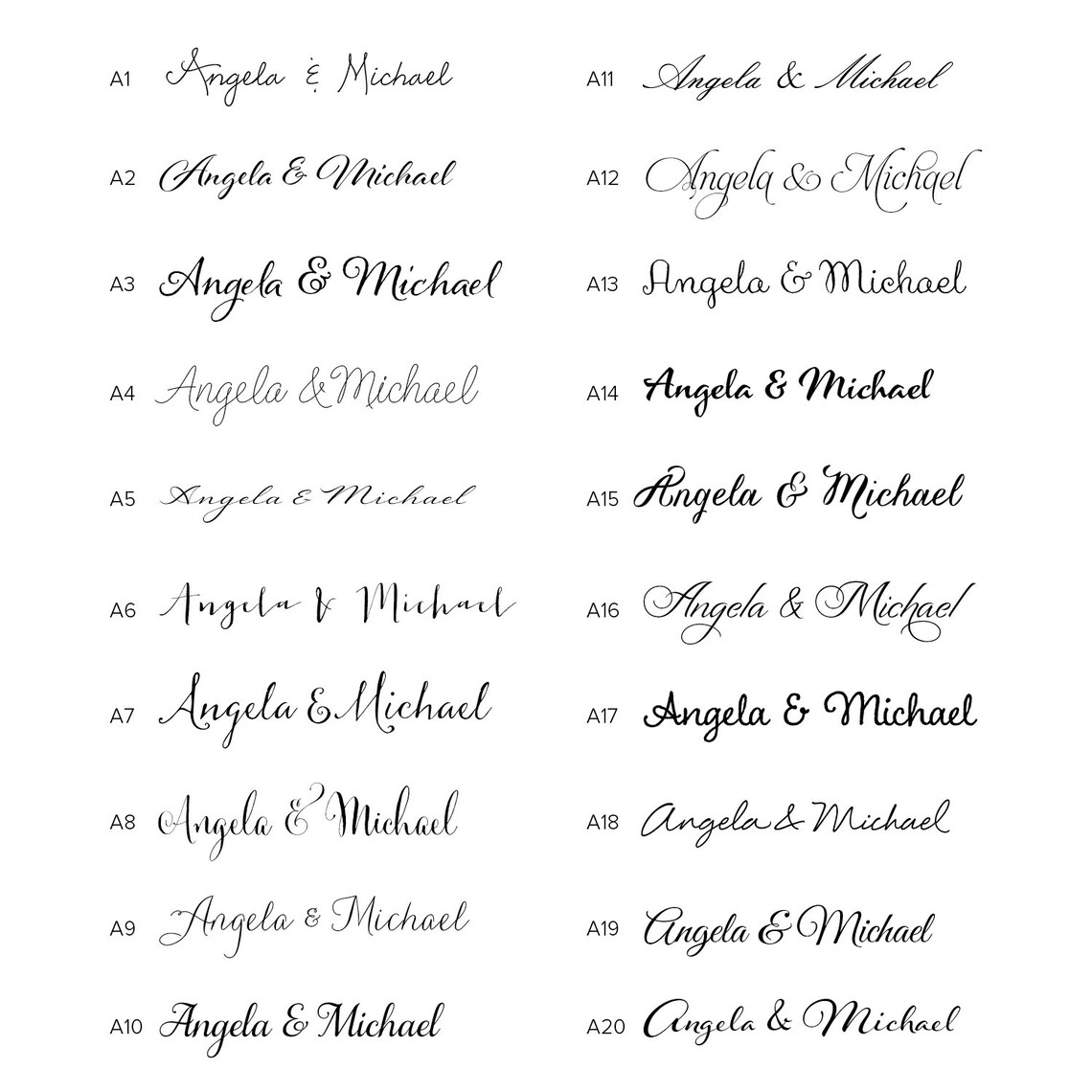 Custom Modern Script Wedding Invitation SAMPLE Panel Pocket | Etsy