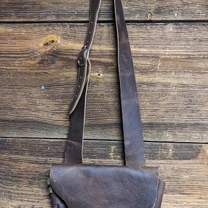 Leather Muzzleloader Fringed Possibles Pouch