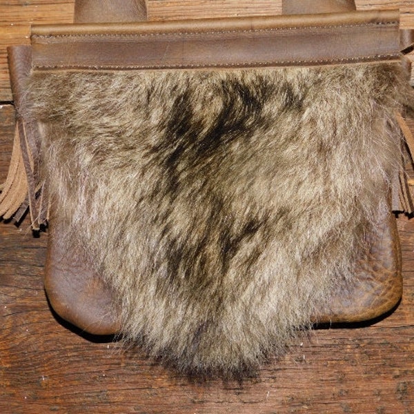 Leather & Fur MUZZLELOADER Possibles Pouch Bag