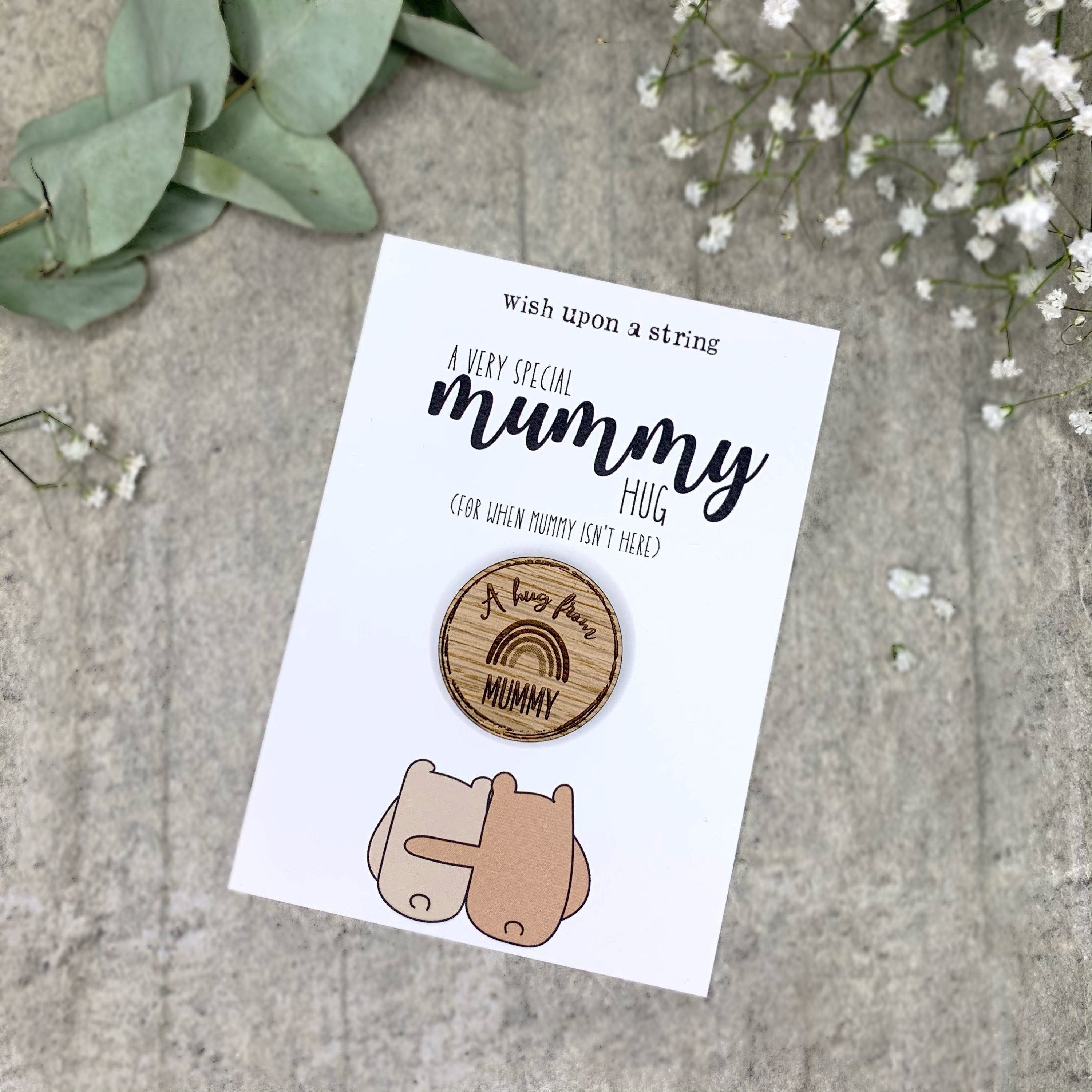 Sending A Mummy Hug / Hug From Mum Pocket Hug Token / Child Etsy UK