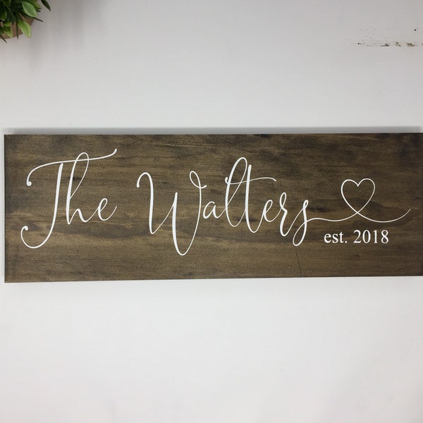 Wedding gift for Couple, Bridal Shower Gift, Wedding Gift, Year Married, Anniversary Gift, Present For Bride, Established Date, Wedding Gift