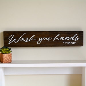 Wash your hands sign, Bathroom wall decor, Bathroom wall decor