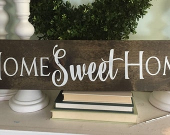 home sweet home sign, home sweet home, family name sign, established wood sign, wooden sign, rustic family sign, new home date, farmhouse