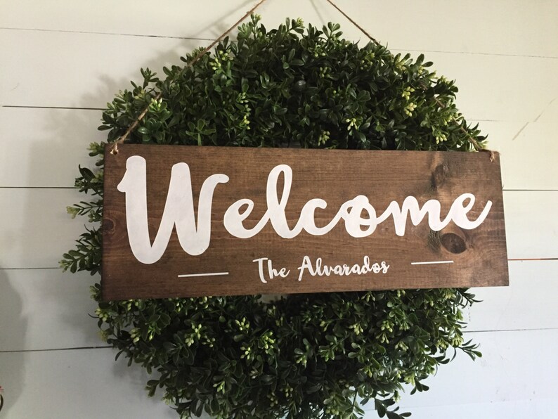 Welcome Sign Welcome Door Sign Personalized Sign Family | Etsy