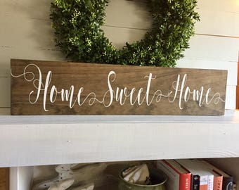 home sweet home sign, New Home Gift, Housewarming Gift, House Sign, Wedding Gift, New Home Gift, Realtor gift for client, Gift for Mom