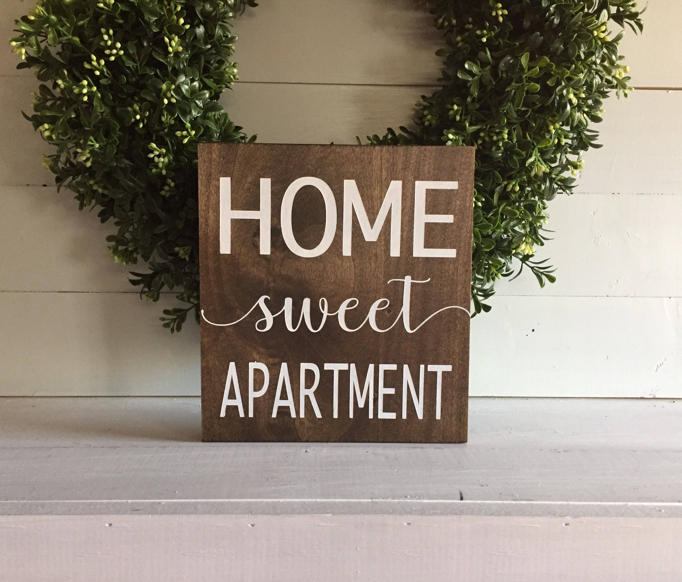 Home Sweet Apartment Wood Sign Housewarming Gift New Etsy Hong Kong