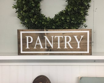 Pantry, Pantry sign, Pantry signs, Pantry wood sign, Kitchen Sign, Kitchen wood signs. Kitchen signs, custom wood signs, custom kitchen sign