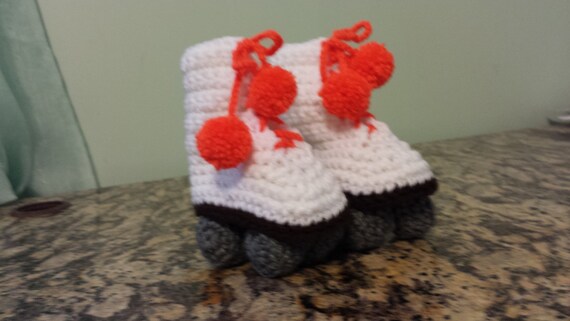 Roller Skate Estilo Botines De Bebe Con Pompones Naranja Neon Etsy Roller Skate Estilo Botines De Bebe Con Pompones Naranja Neon Etsy