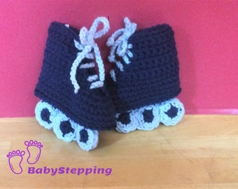 Roller Blade Style baby booties