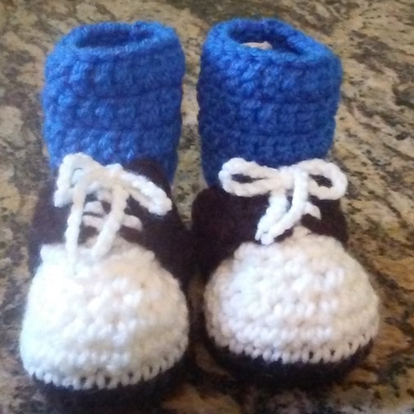 Brown Oxford  Sandal Style Baby Booties