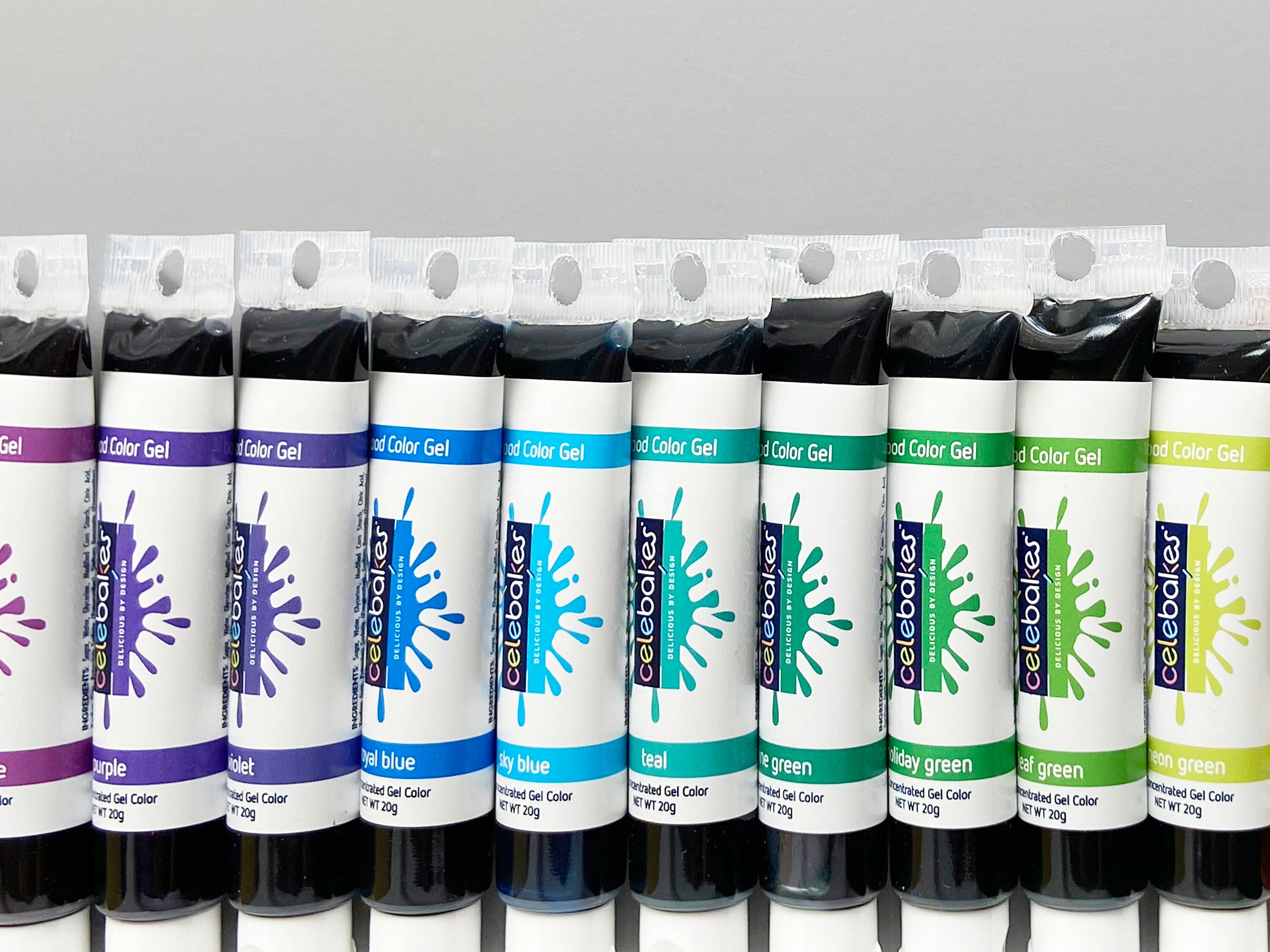 Food Color Gel •  Available in Sets or Individually
