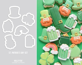 St. Patrick's Day Cookie Cutters - Set of 6!