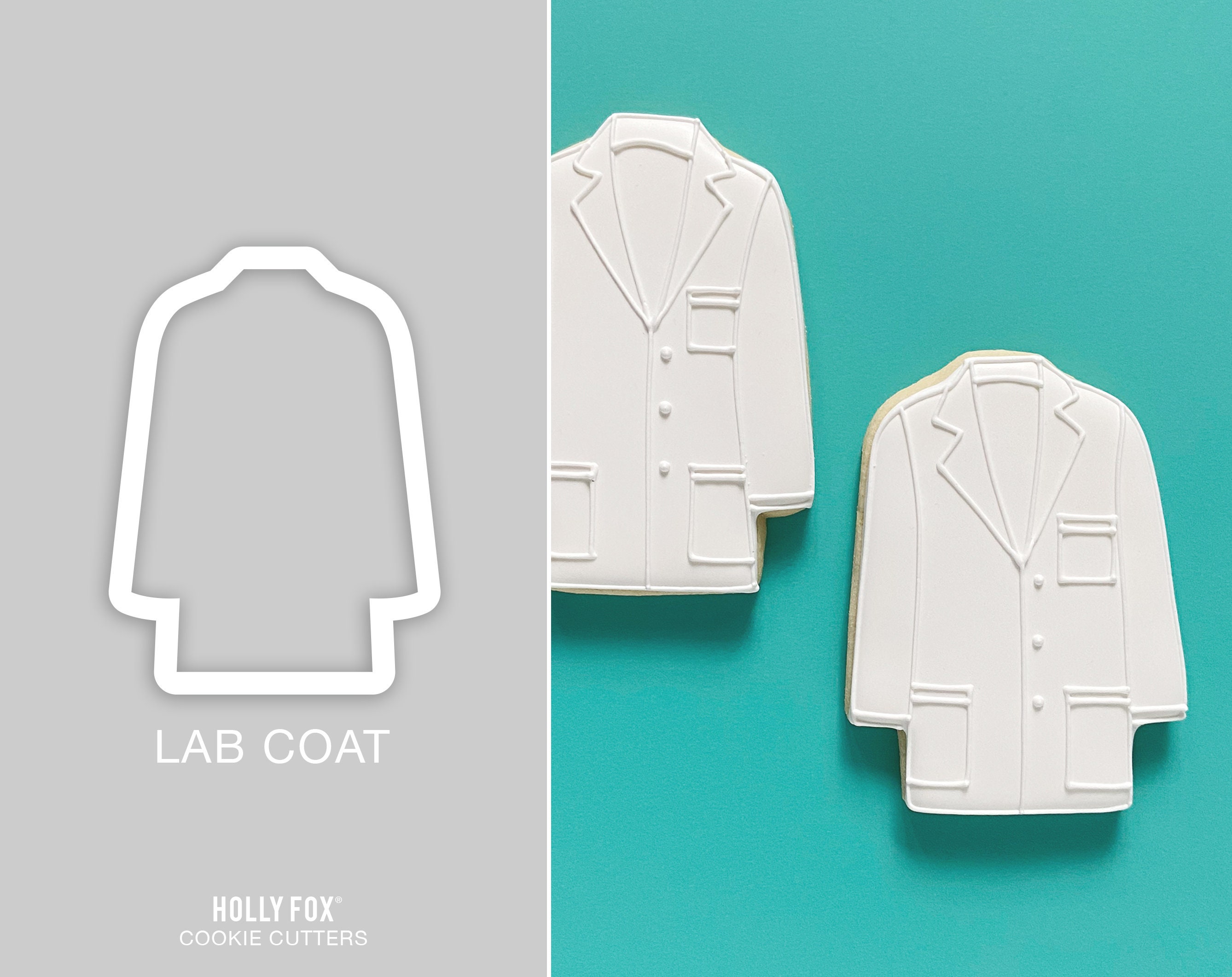 Lab Coat Cookie Cutter Etsy