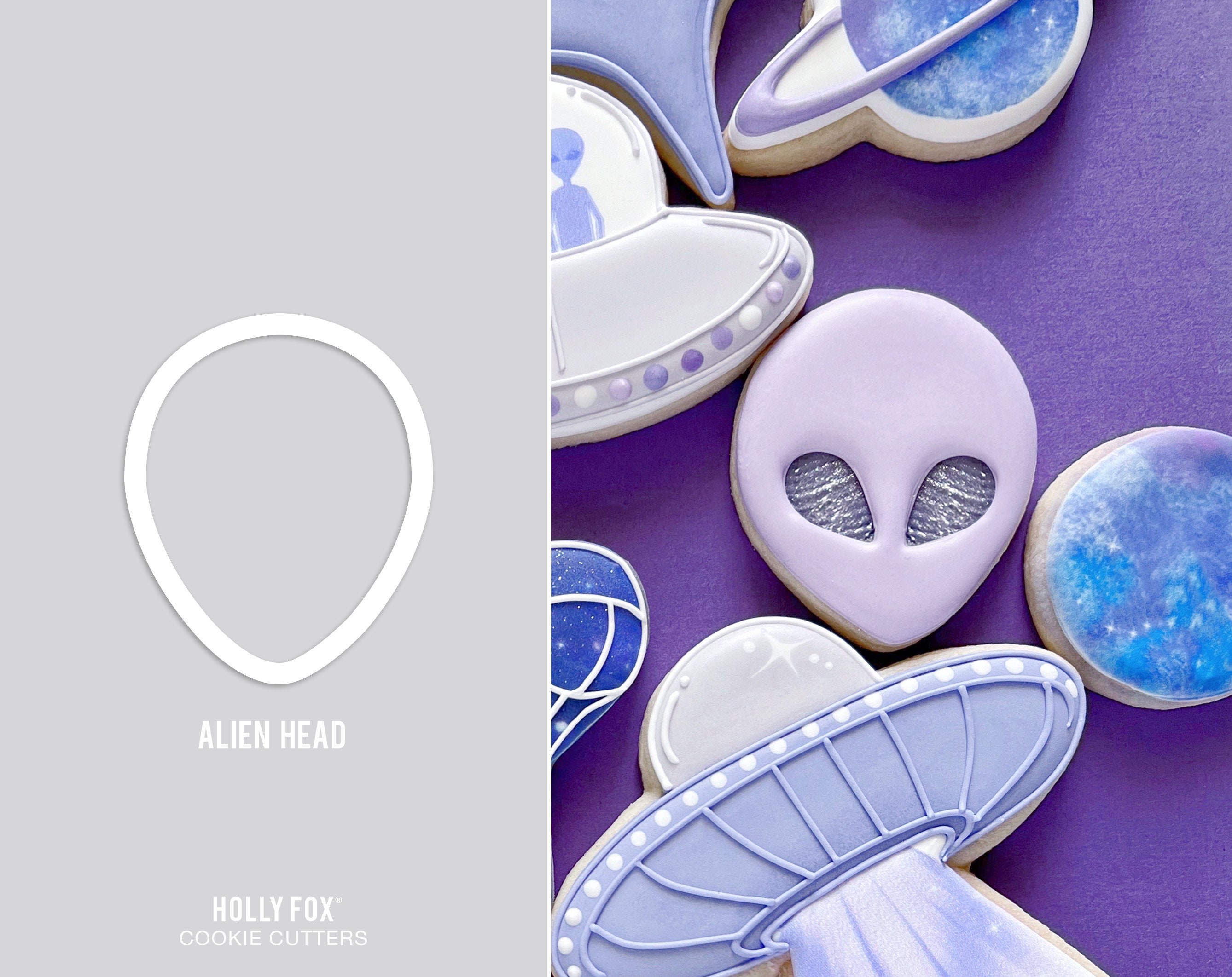 Alien Head Cookie Cutter - Etsy