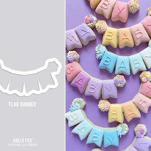 Flag Banner Cookie Cutter