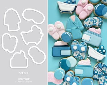 Spa Set Cookie Cutters - Set of 6!