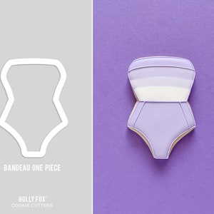 Bandeau One Piece Badeanzug Cookie Cutter