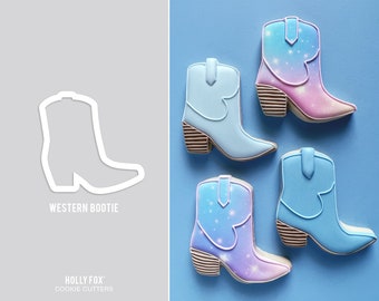 Western Bootie Cookie Cutter