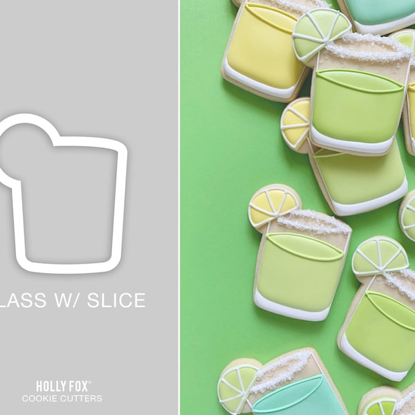 Glass with Slice Cookie Cutter