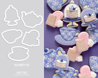 Tea Party Set Cookie Cutters - Set of 5