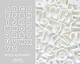 Alphabet / Letter Cookie Cutters - Set of 26 or available individually!