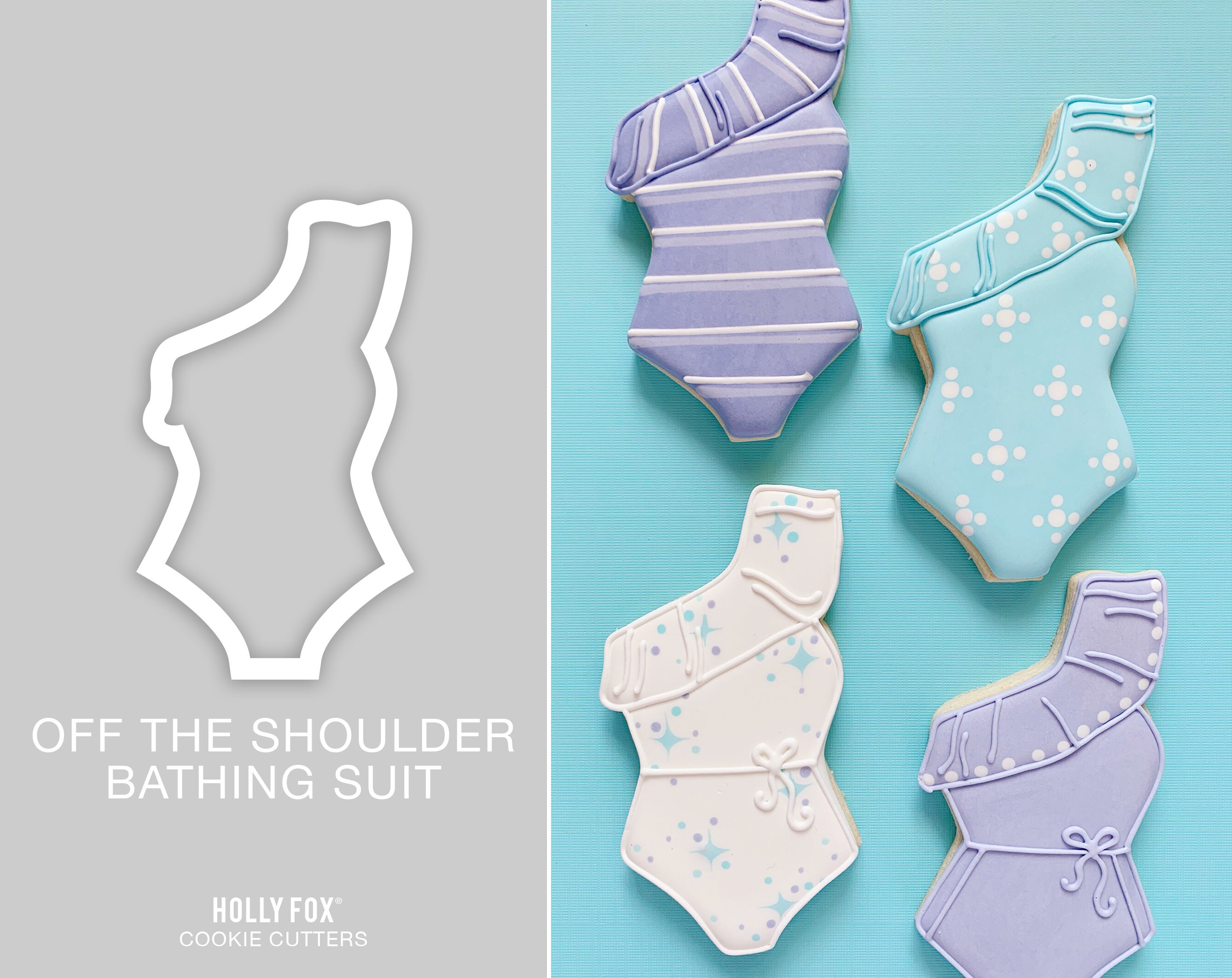 Off the Shoulder Bathing Suit Cookie Cutter