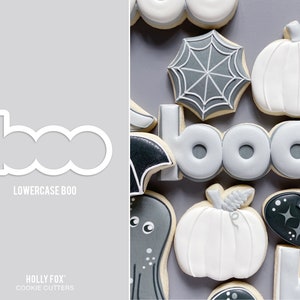 Lowercase BOO Cookie Cutter