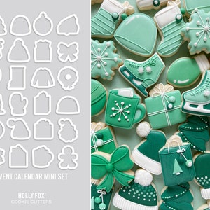 Advent Calendar Mini Cookie Cutters - Set of 24!