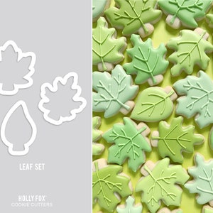 Leaf Cookie Cutters- Set of 3!