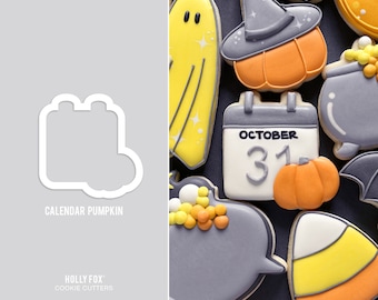 Calendar Pumpkin Cookie Cutter