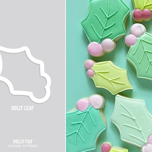 Koekjesvorm met hulstblad