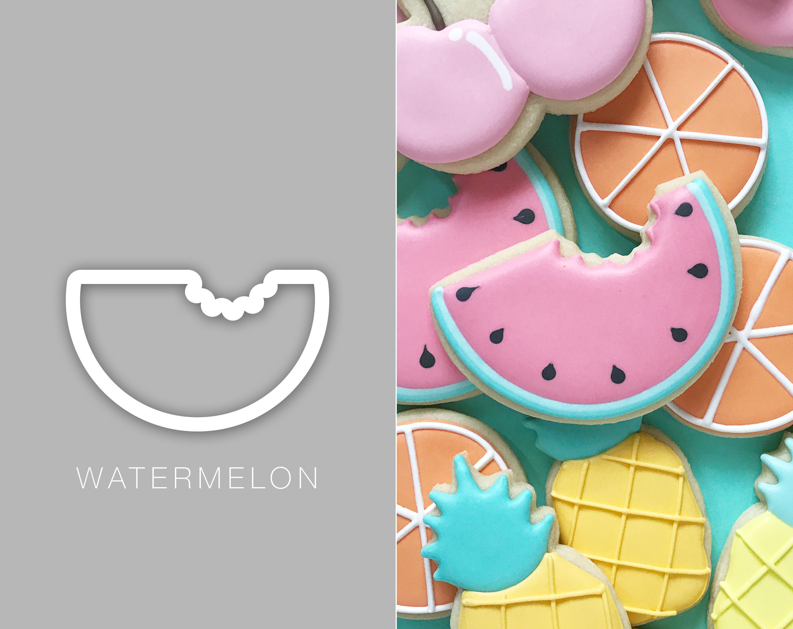 Watermelon with Bite Cookie Cutter