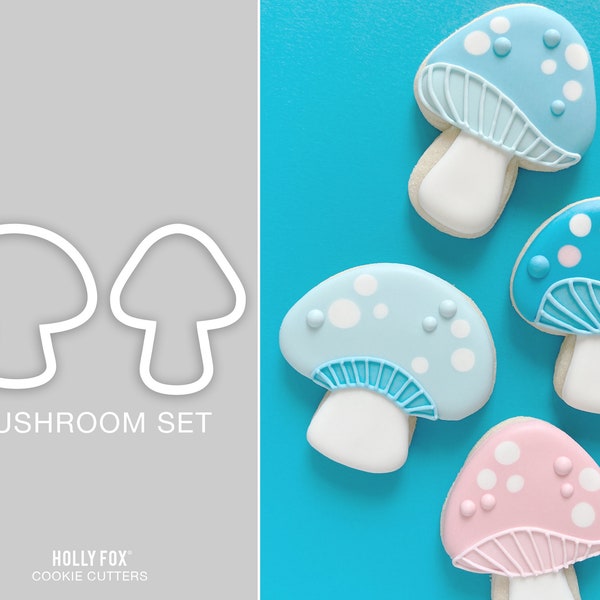 Mushroom Cookie Cutters, now available individually