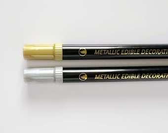 Metallic Food Marker - Gold and Silver Dual Tip