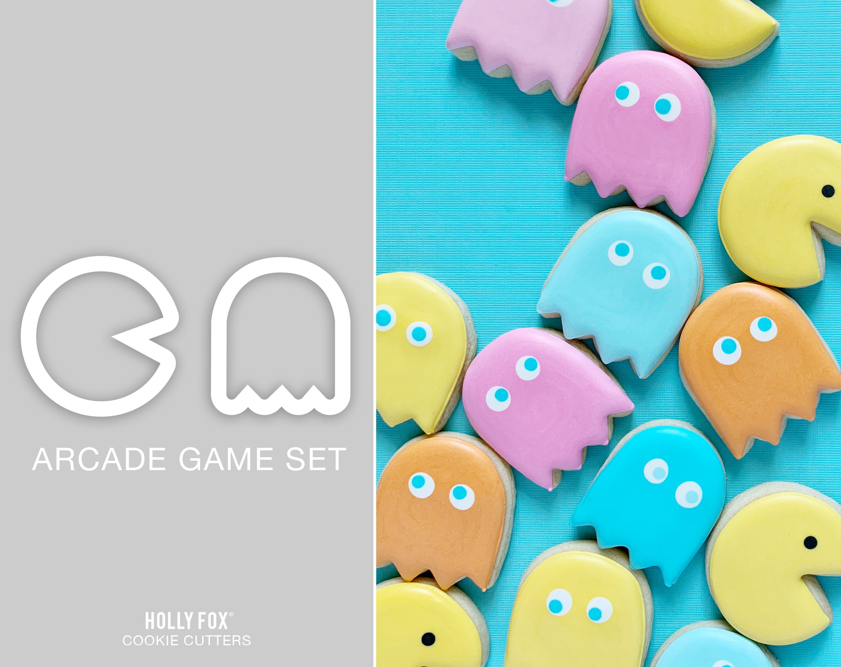 Arcade Game Cookie Cutter Set