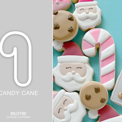 Candy Cane Cookie Cutter Etsy